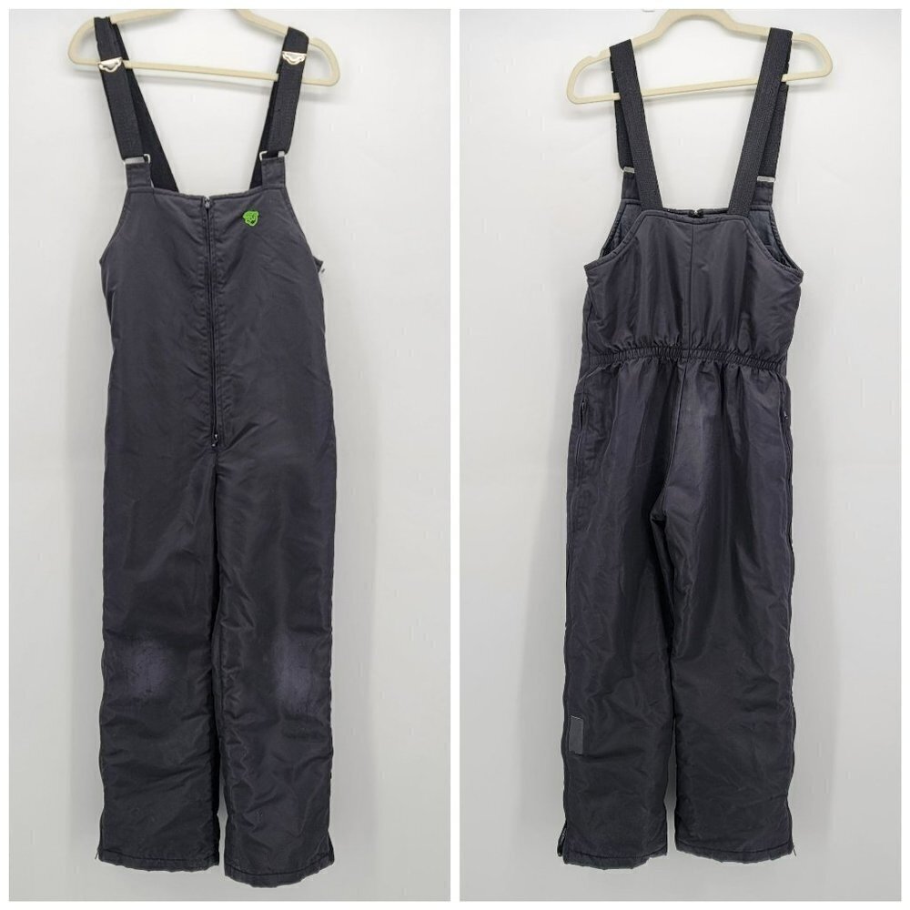 Vintage Arcticwear Thinsulate Black Overalls Snow Bibs Youth Child Sz 14